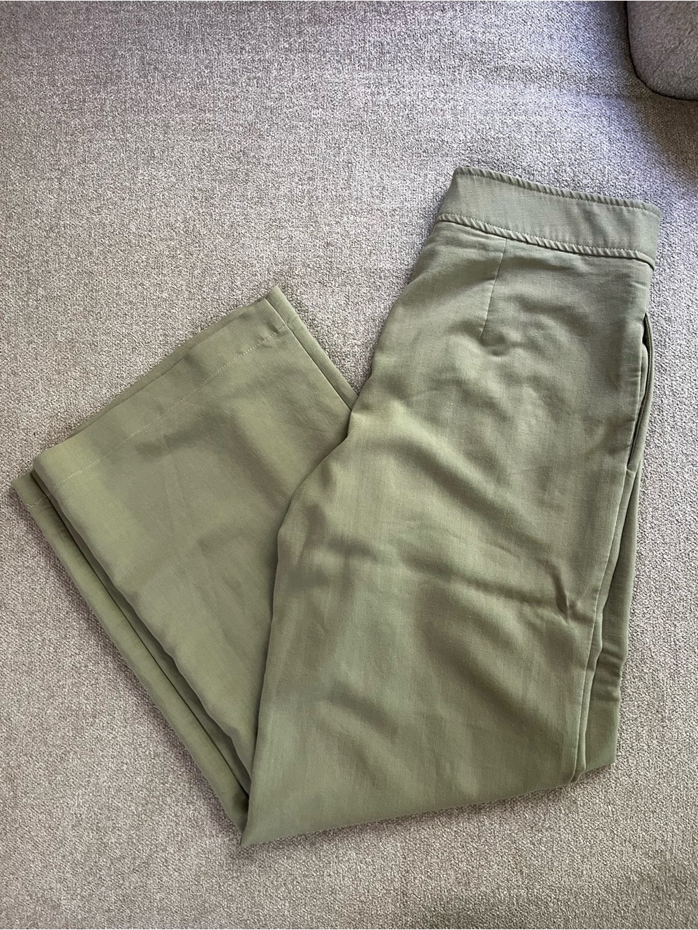 Tahari Olive Green Trousers Size 4 - Picture 15 of 15